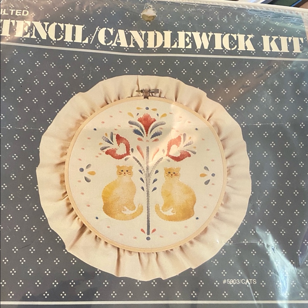 Candlewick stencil kit